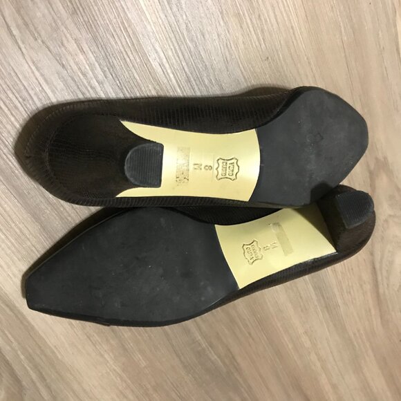 Vaneli Ladies Brown Patent Leather Shoes Size 8 - Picture 4 of 6